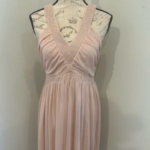 H&M Rose Pink Beaded Dress Size M NWT